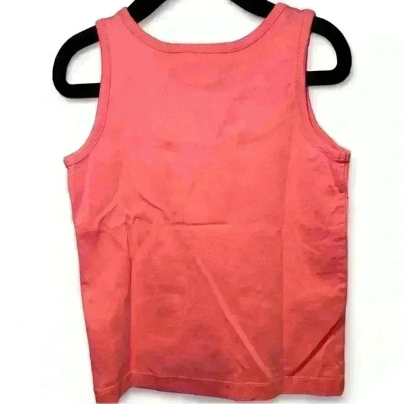 Hanna Andersson - Pink Tank Top w Ruffles - girls size 100 (US 4) - Picture 3 of 4